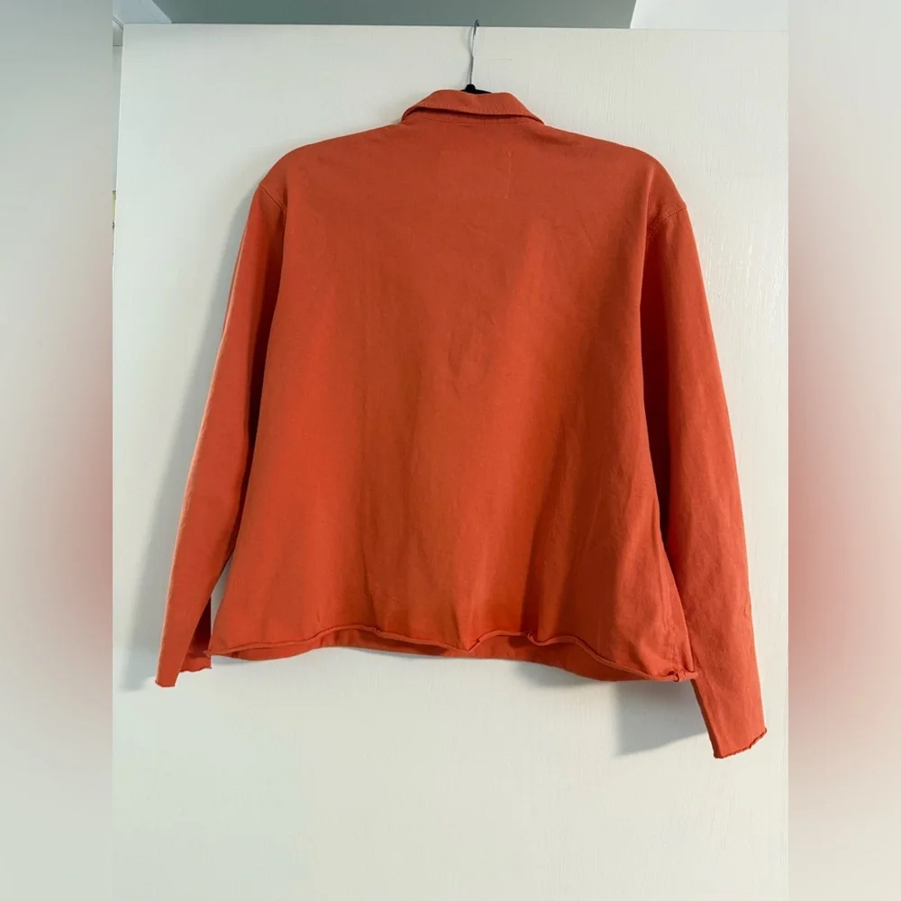 Frank & Eileen Women's Orange Button Down Shirt - Picture 2 of 7
